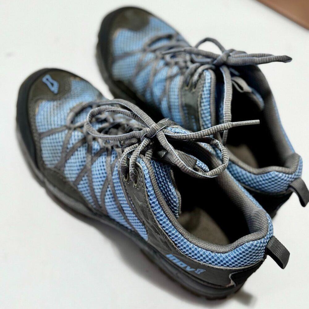 Inov-8 Terroc 308 Women’s Trail Running Shoes Size 7.5 Blue Gray Mesh Hiking Sne